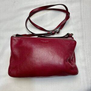 Vintage Soft Pebbled Leather Shoulder or Crossbody Coach Bag - Near Mint